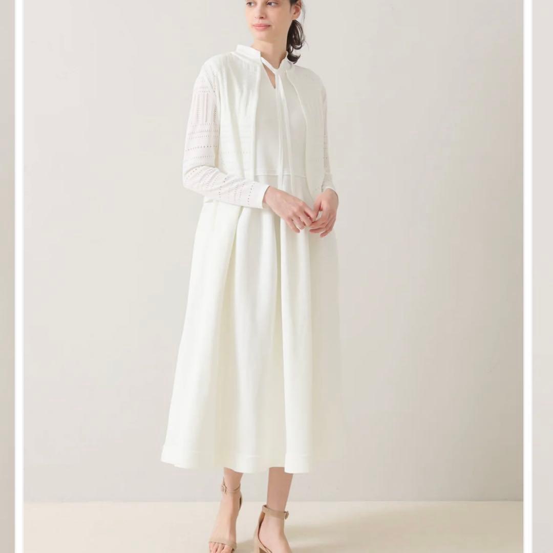 Audire アウディーレ Milly knit cardigan White
