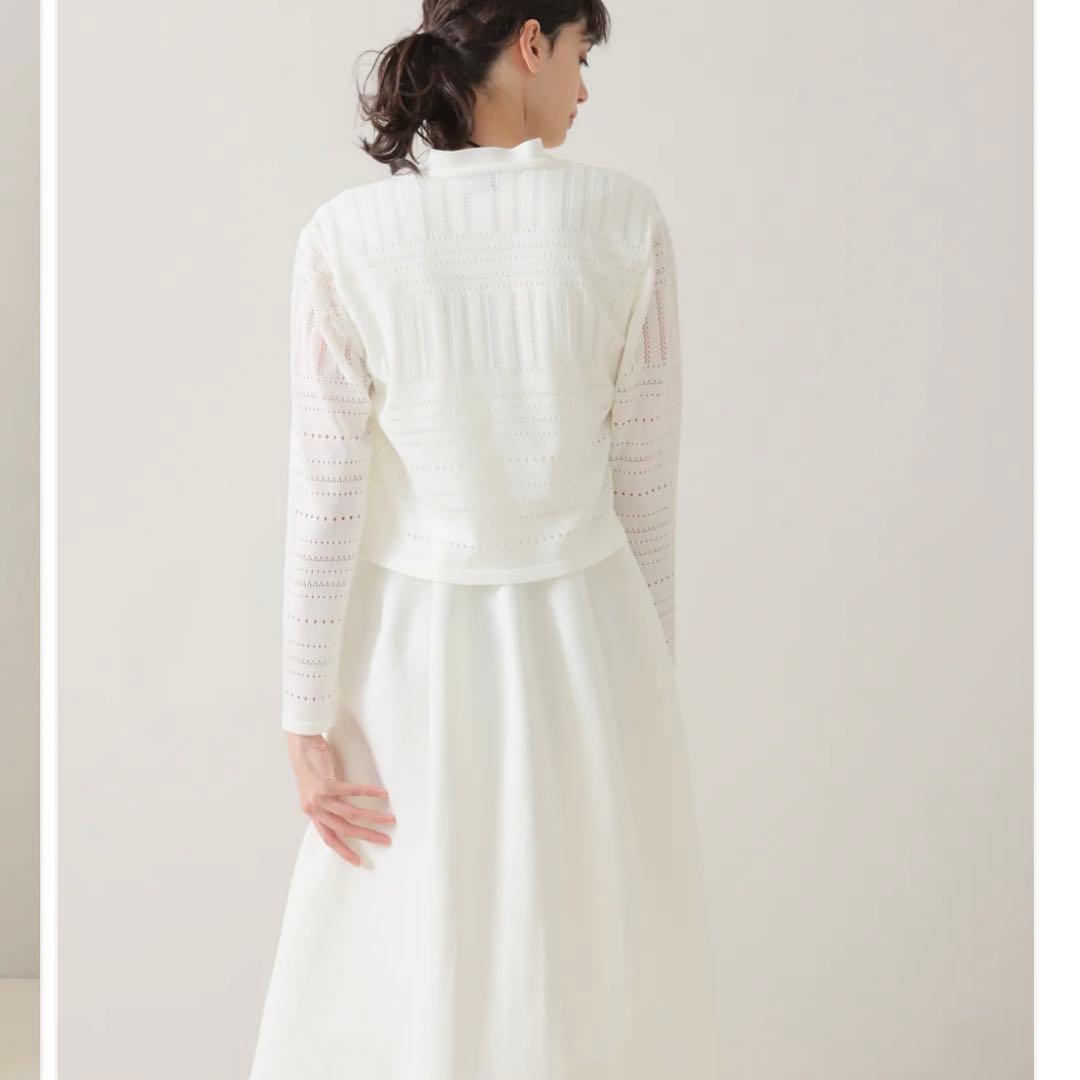 Audire アウディーレ Milly knit cardigan White