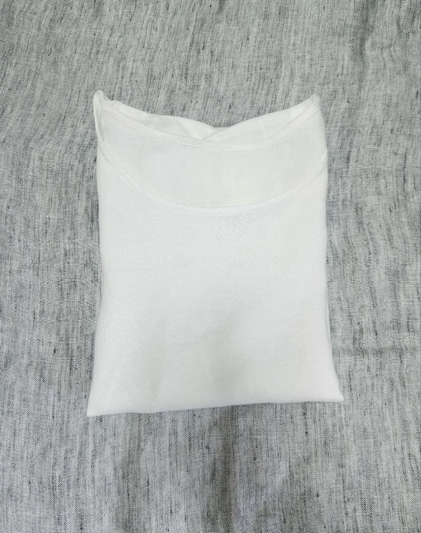 ✱最終お値下げ　wafu. 肌がえらぶ リネン メンズ 半袖トップス ／ 白色