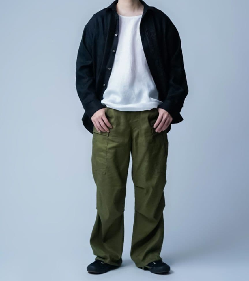 ✱最終お値下げ　wafu. 肌がえらぶ リネン メンズ 半袖トップス ／ 白色