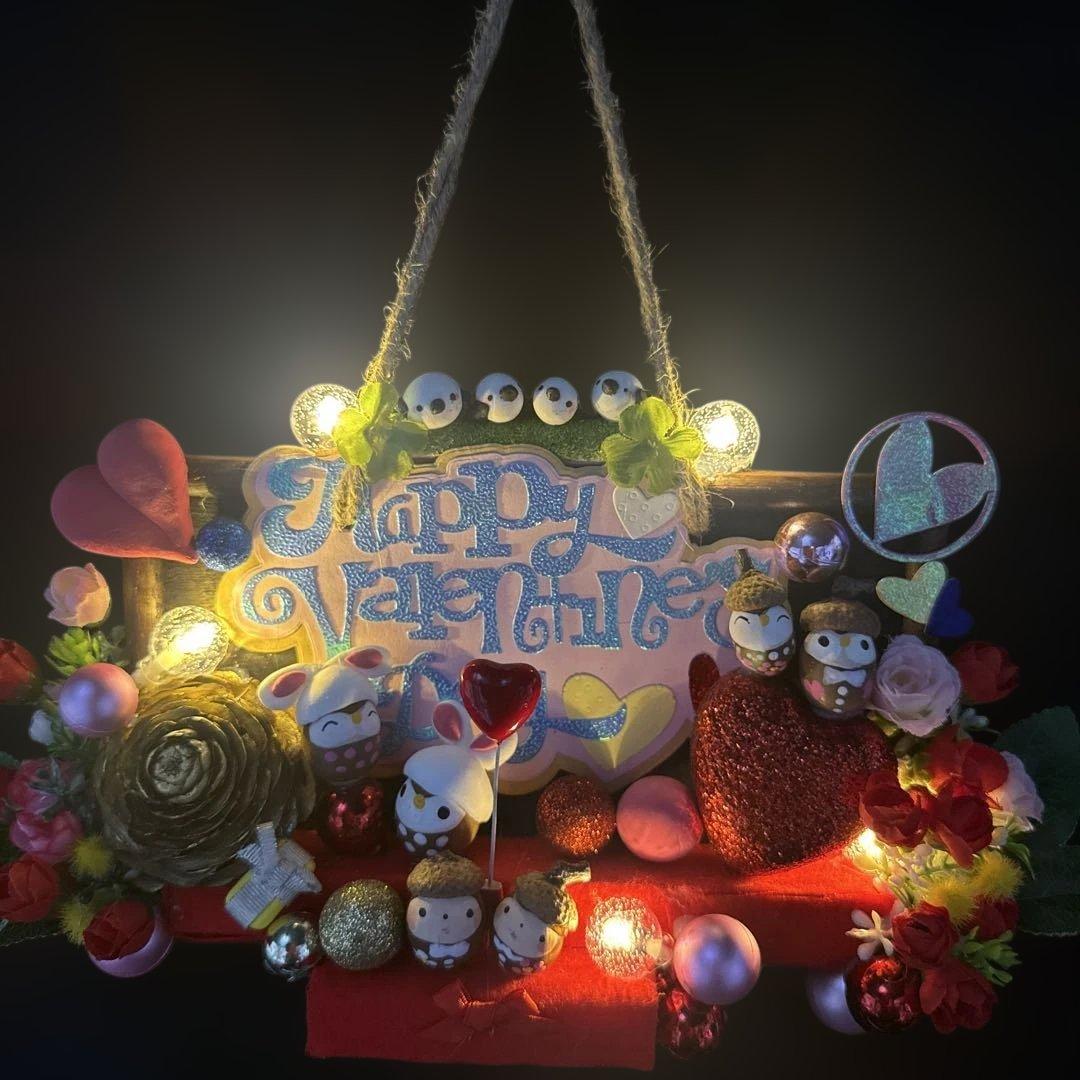 どんぐりアート♡StValentine タペストリー 2点♡