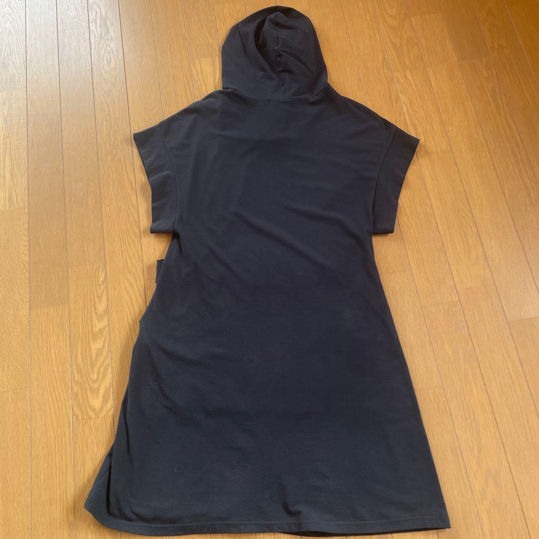 LIMI ドレープポケット付チュニックワンピース　ロングTシャツ　ヨウジヤマモト