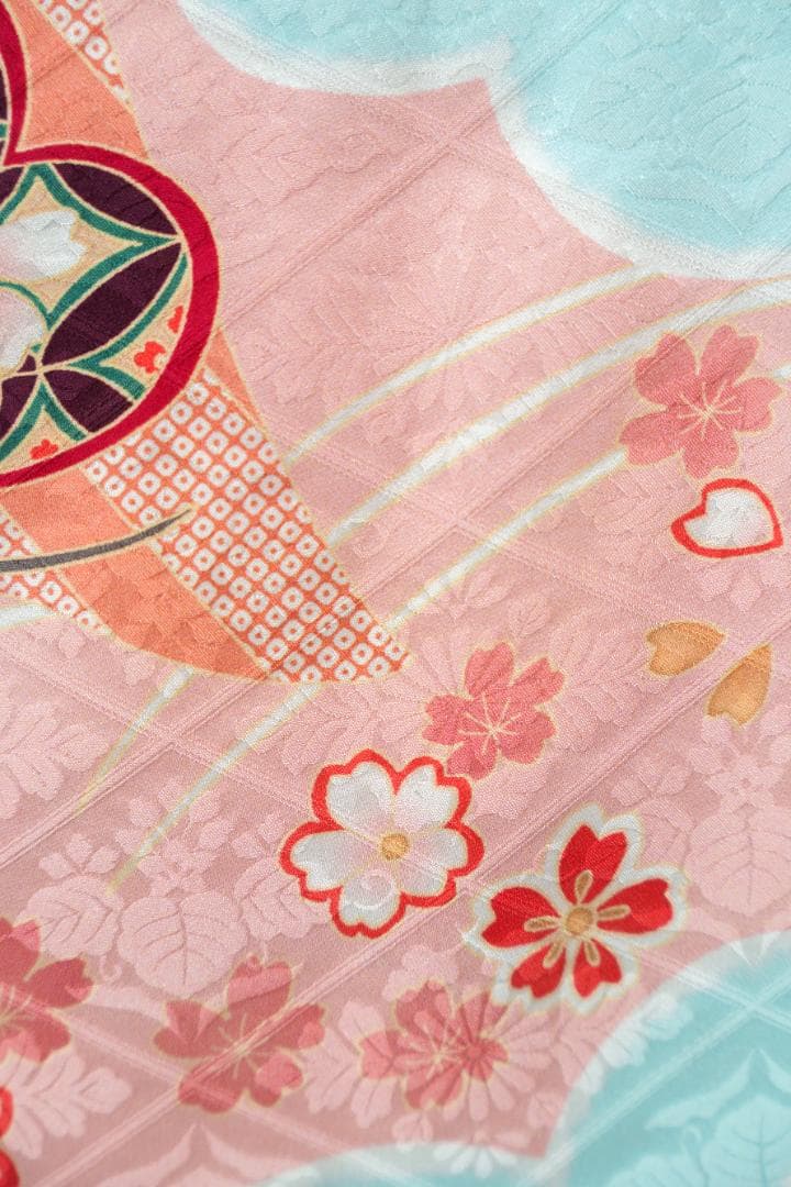 ≪美品≫正絹　振袖9点フルセット【896】【145cm~155cmの方用】