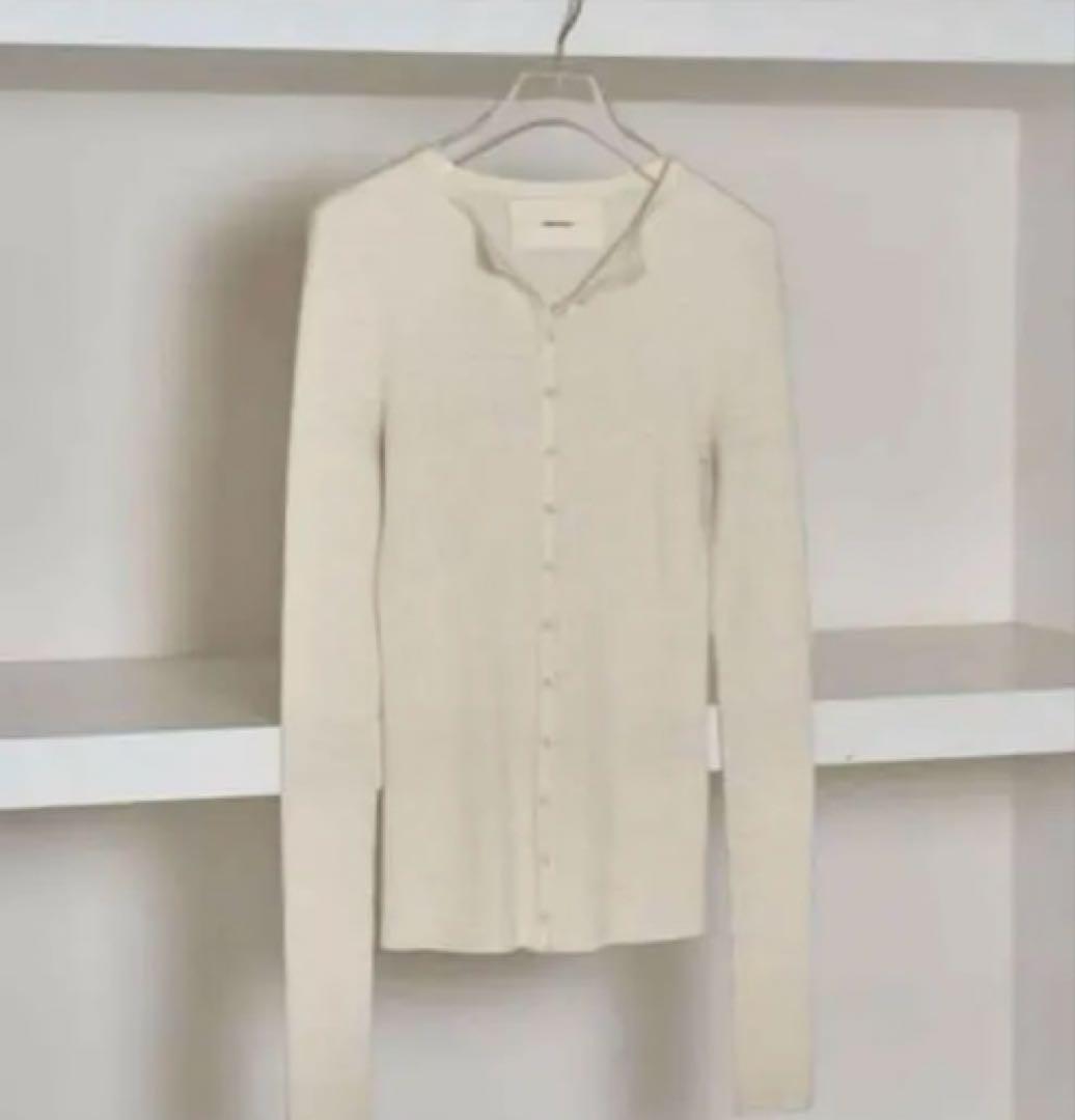 todayful／ Silkwool Knit Cardigan エクリュ