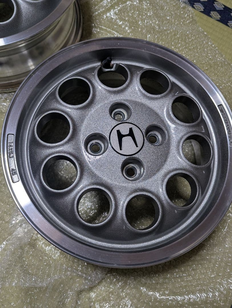 ホンダ 14インチ ホイール シルバー 多穴デザイン
