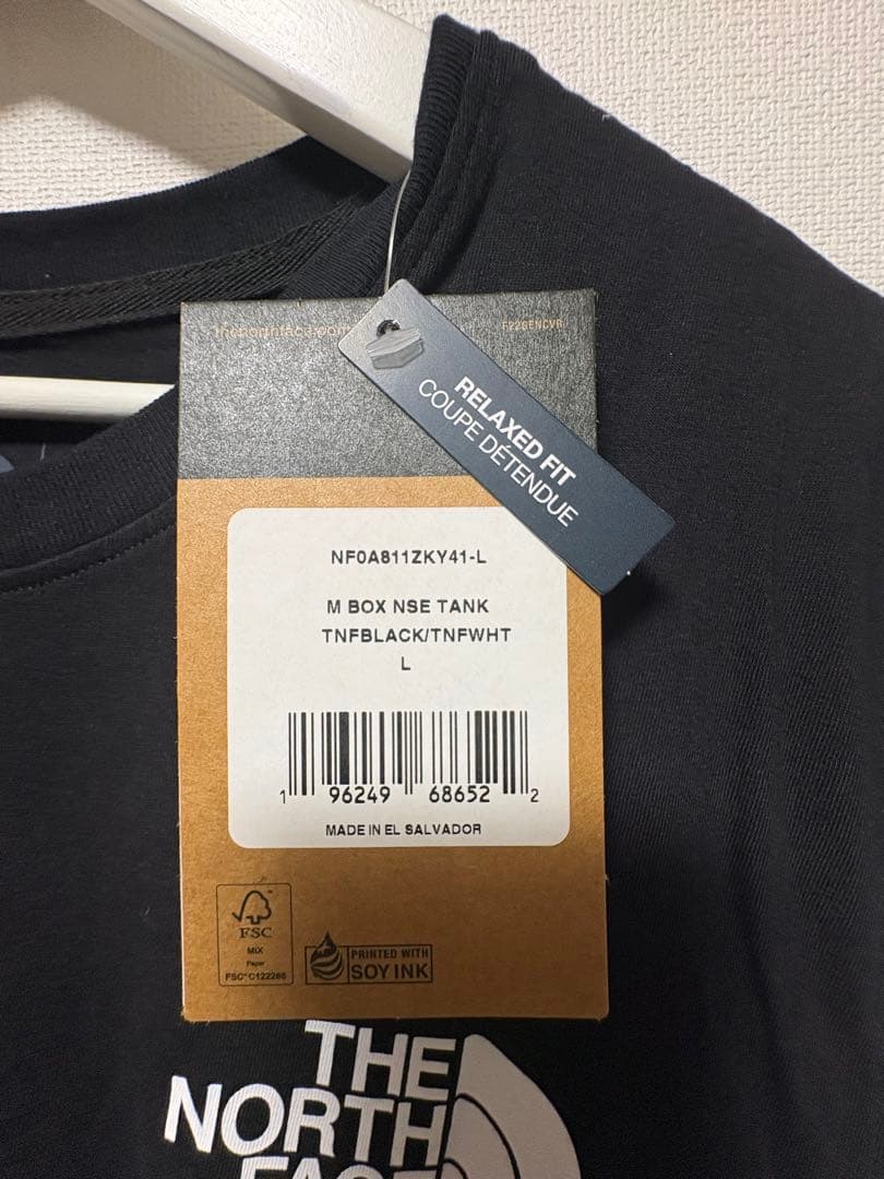 【calmeri】THE NORTH FACE ブラック タンクトップ L
