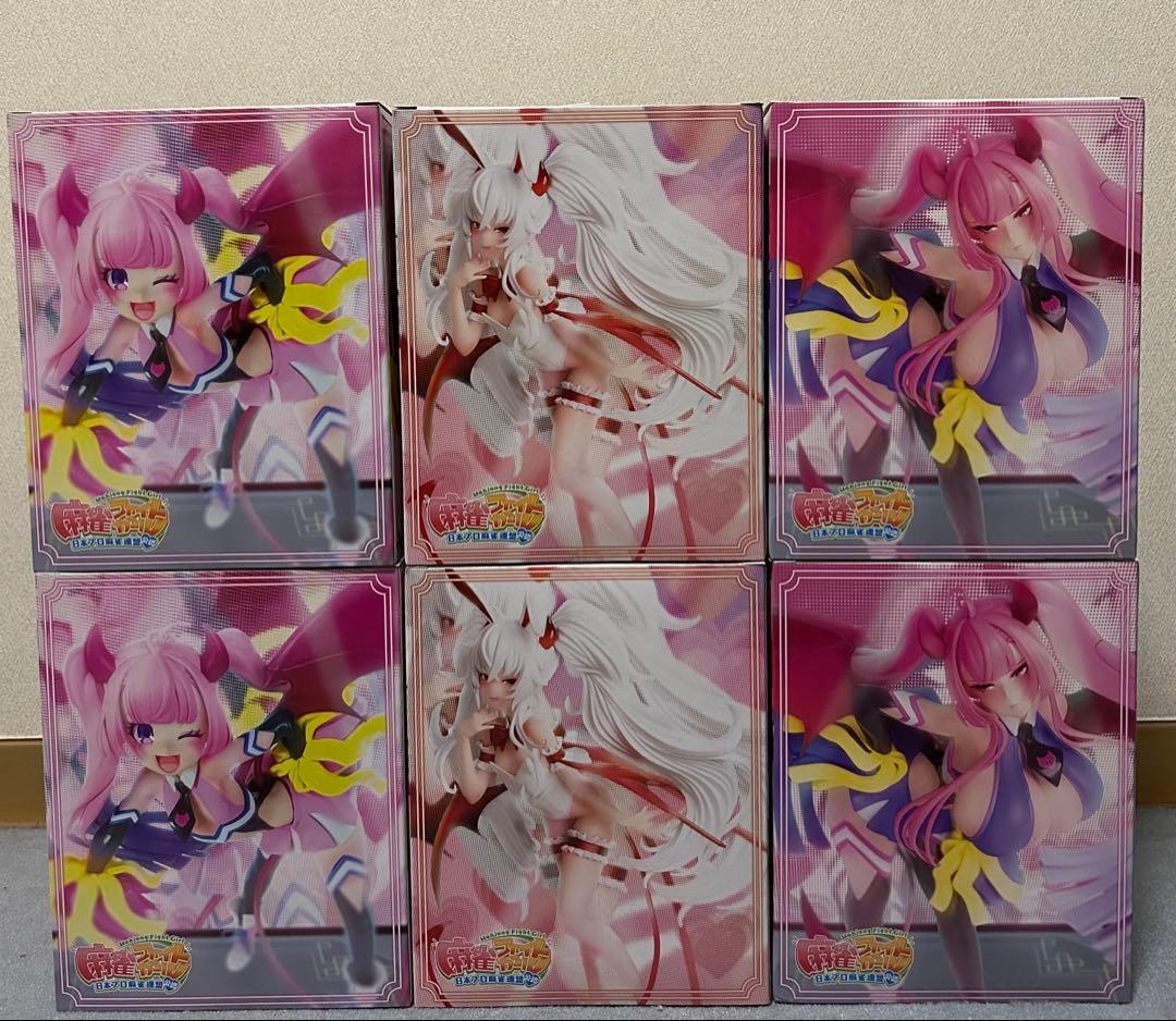 麻雀ファイトガール フィギュアコレクション　まとめ売り【6体セット】