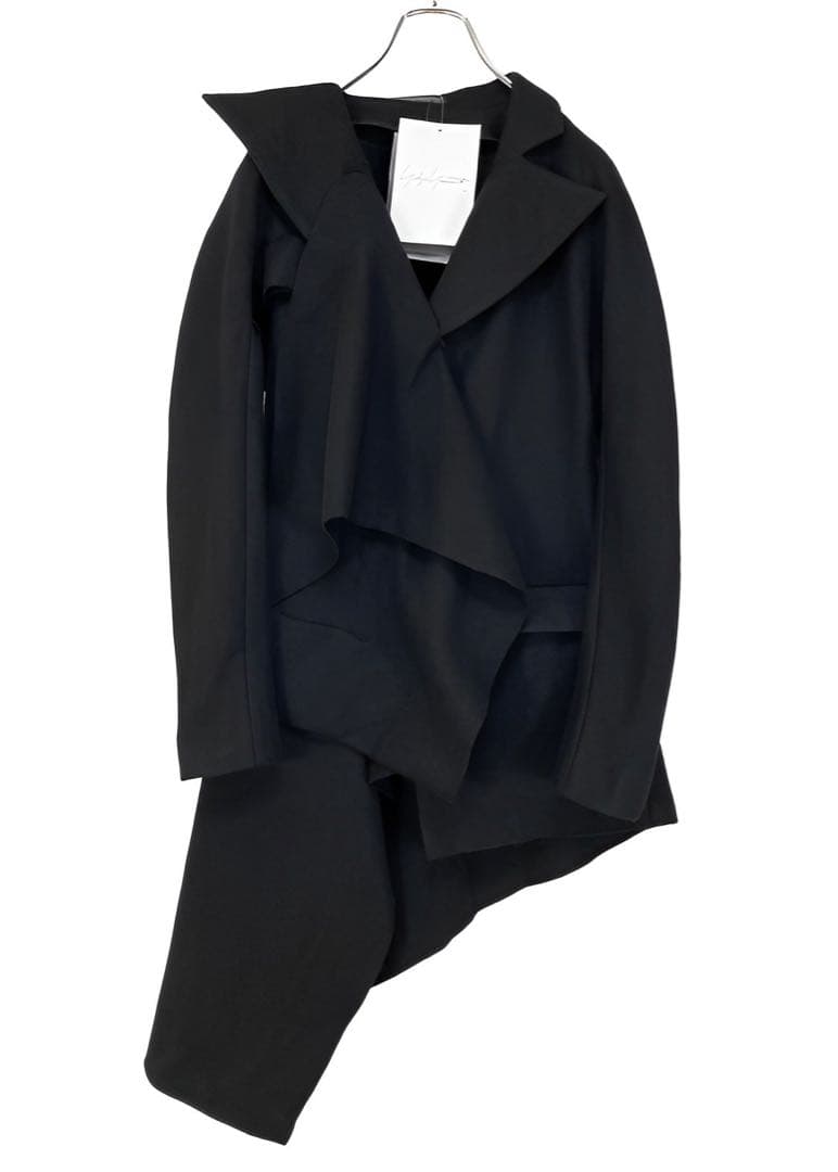 ヨウジヤマモト GAUZE HERRINGBONE JACKET 黒1