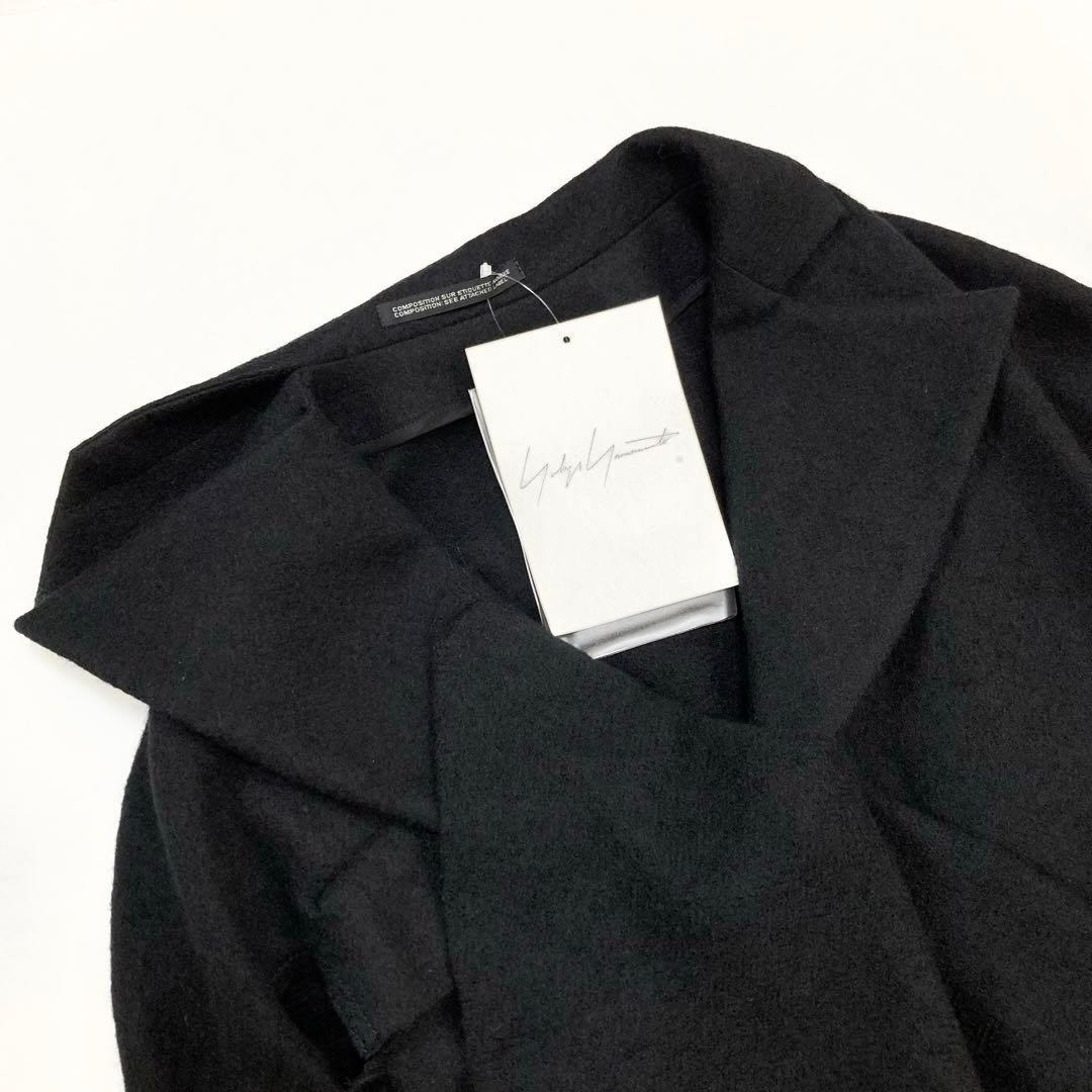 ヨウジヤマモト GAUZE HERRINGBONE JACKET 黒1