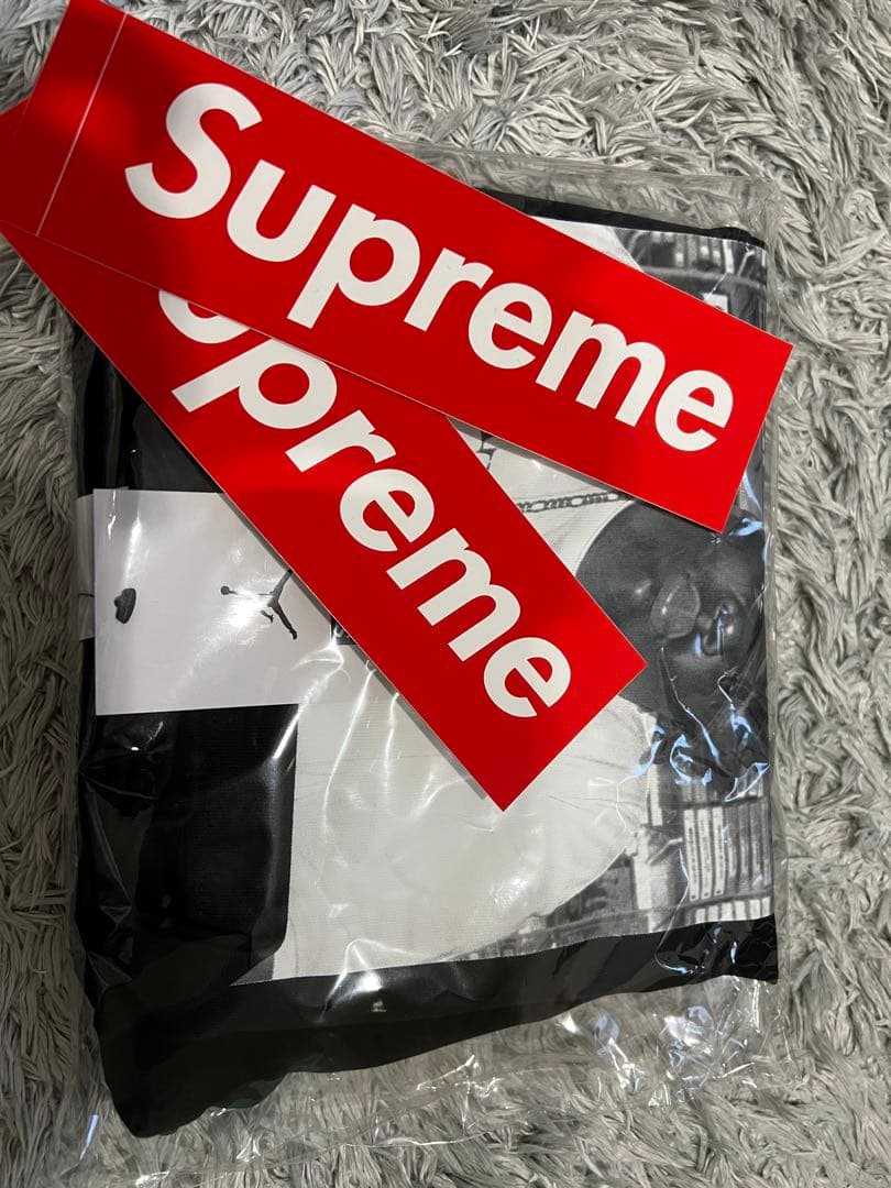 【新品】Supreme x Jordan Biggie S/S Top \"黒\"