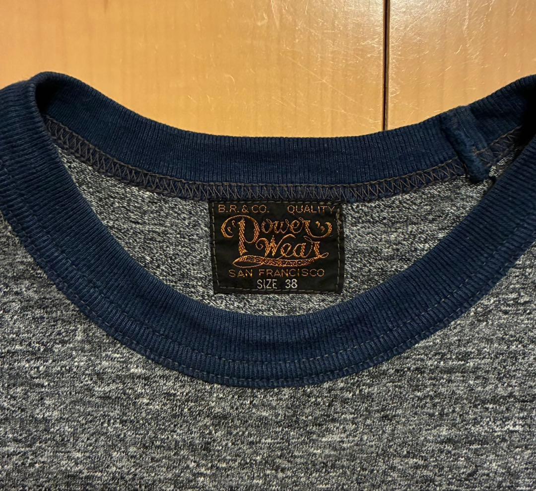 フリーホイーラーズ 長袖Tシャツ サイズ38 グレー/ネイビー