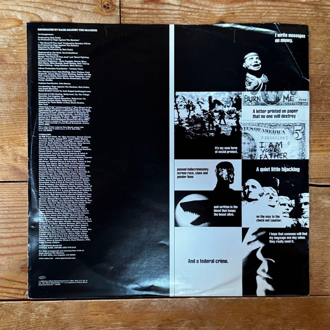 US盤Rage Against The Machine - Renegades