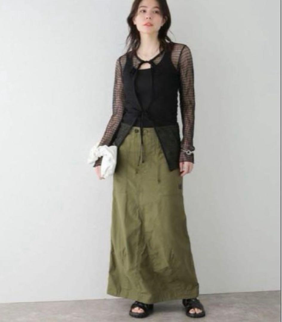 NEEDLES STRING FATIGUE ロングスカート