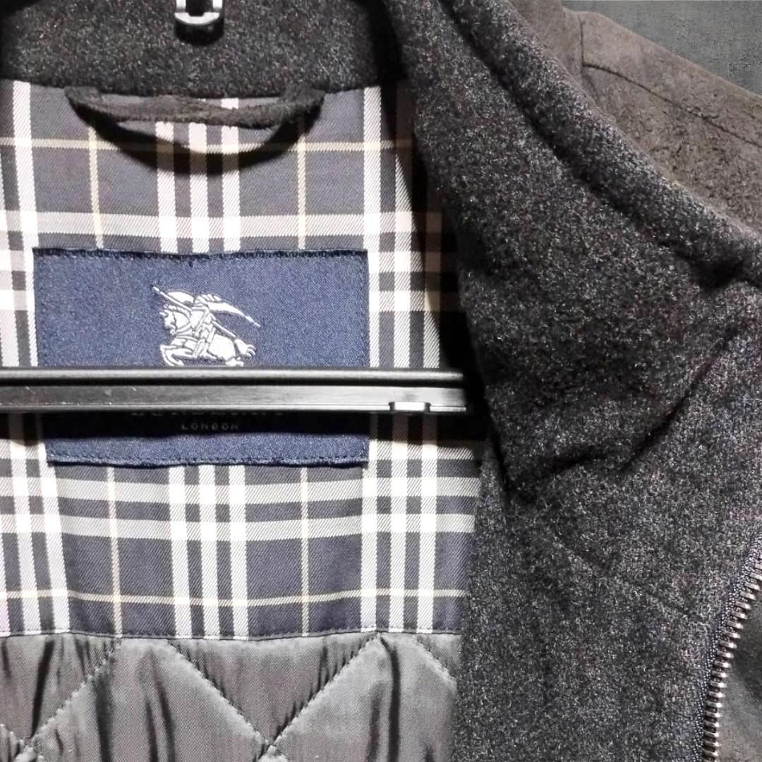 【古着】00 BURBERRY モッズコート ブラック