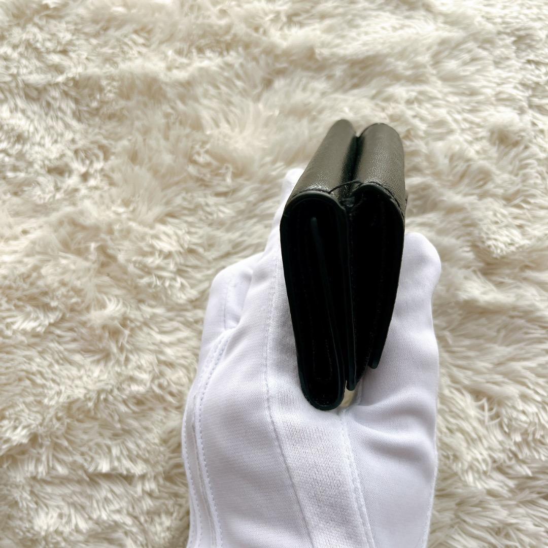 MARC JACOBS マークジェイコブス 三つ折り財布 ブラック レザー