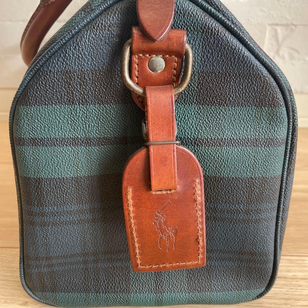 〈POLO RALPHLAUREN〉ミニボストンバッグ チェック