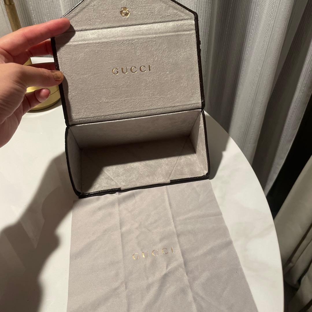 12/20まで［ケース付き］GUCCI バタフライ型 サングラス ブラウン