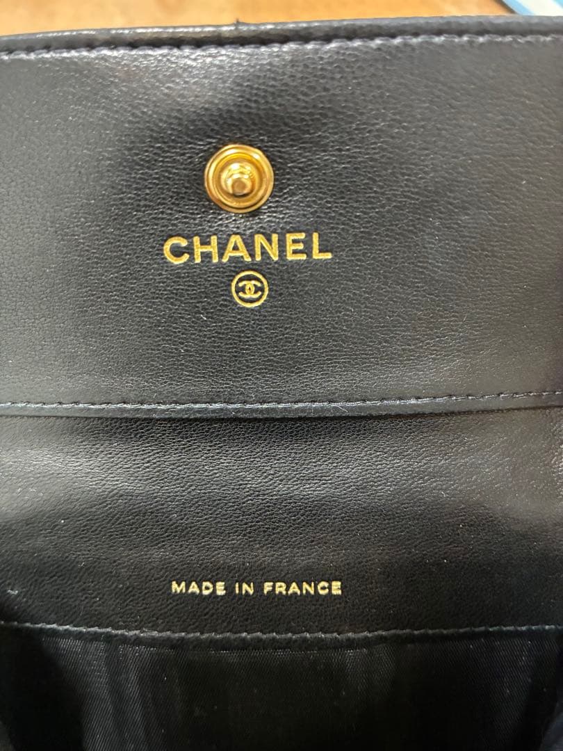 CHANEL シャネル名刺入れ キャビアスキン キャビア