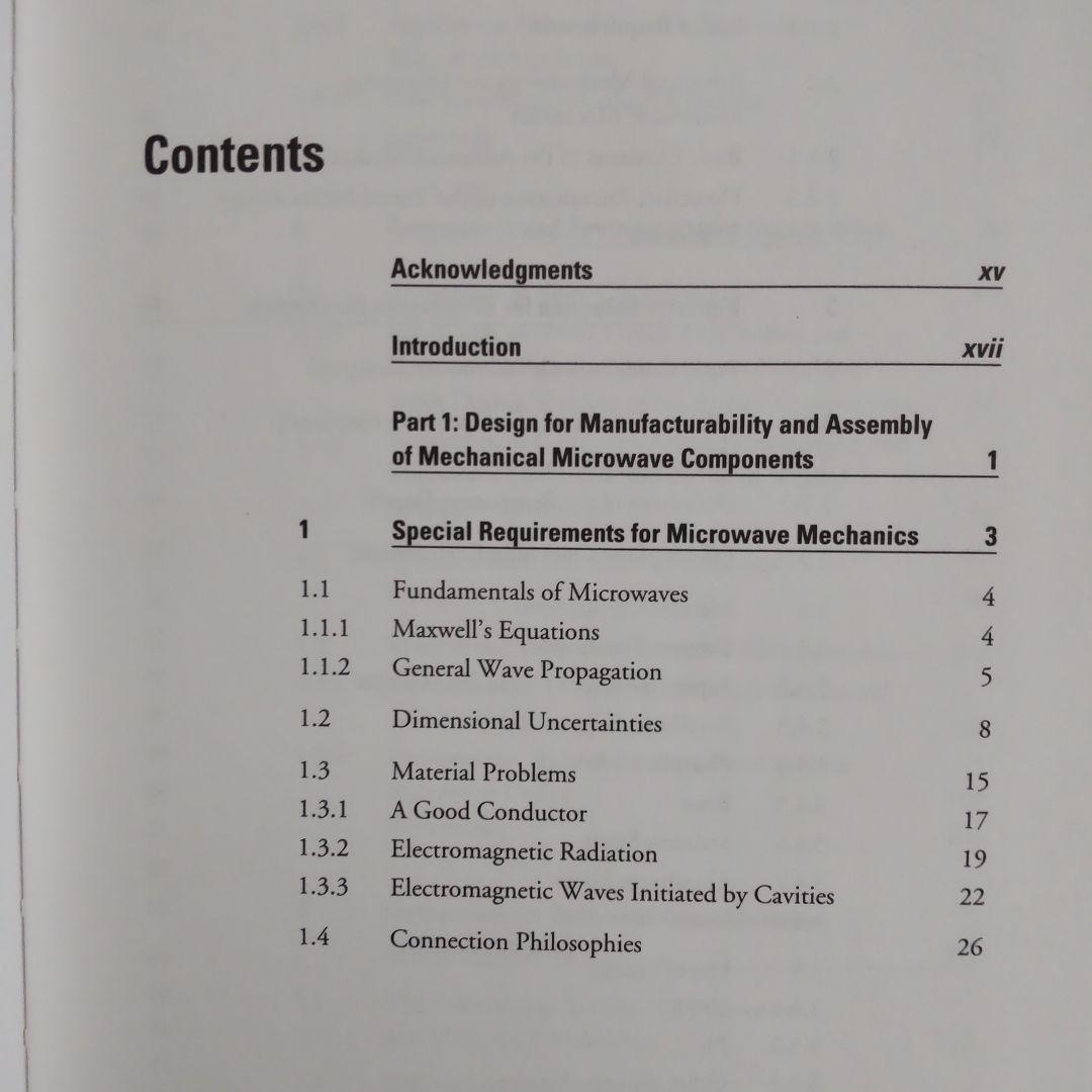 洋書 Microwave Component Mechanics