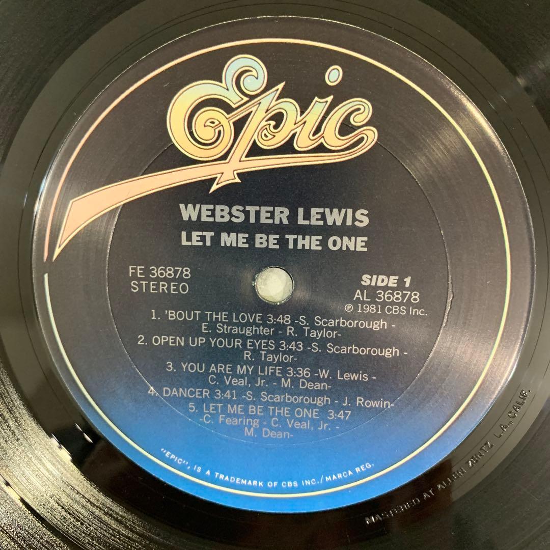 LP ウェブスタールイス　Webster Lewis Let Me Be The