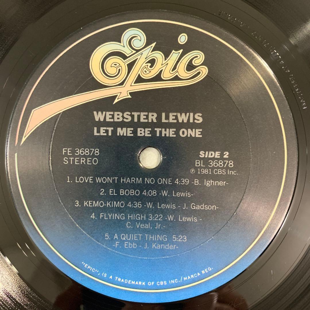 LP ウェブスタールイス　Webster Lewis Let Me Be The