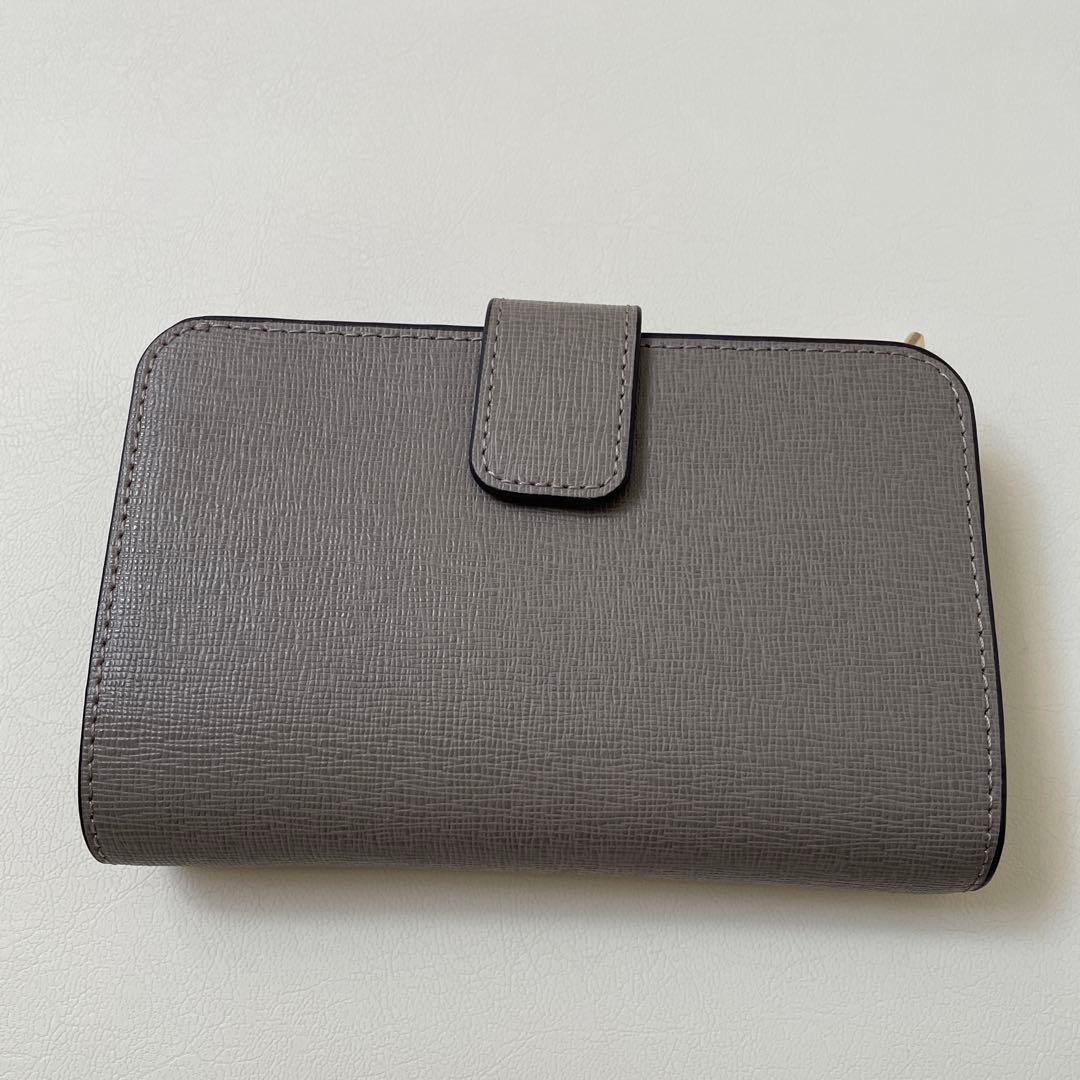 FURLA 二つ折り財布 グレー 保存袋付き
