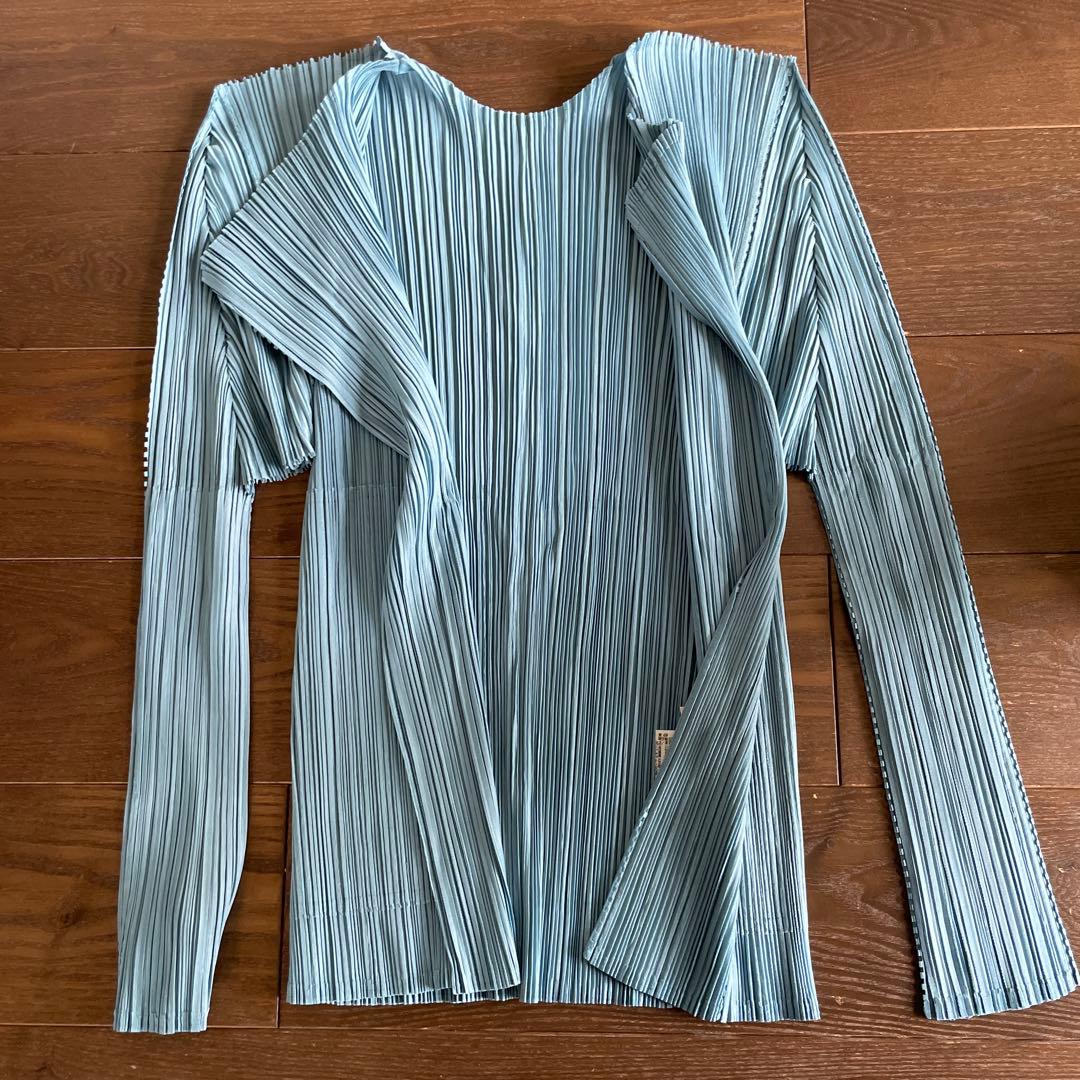 イッセイミヤケ　PLEATS PLEASE ブルー サイズ4