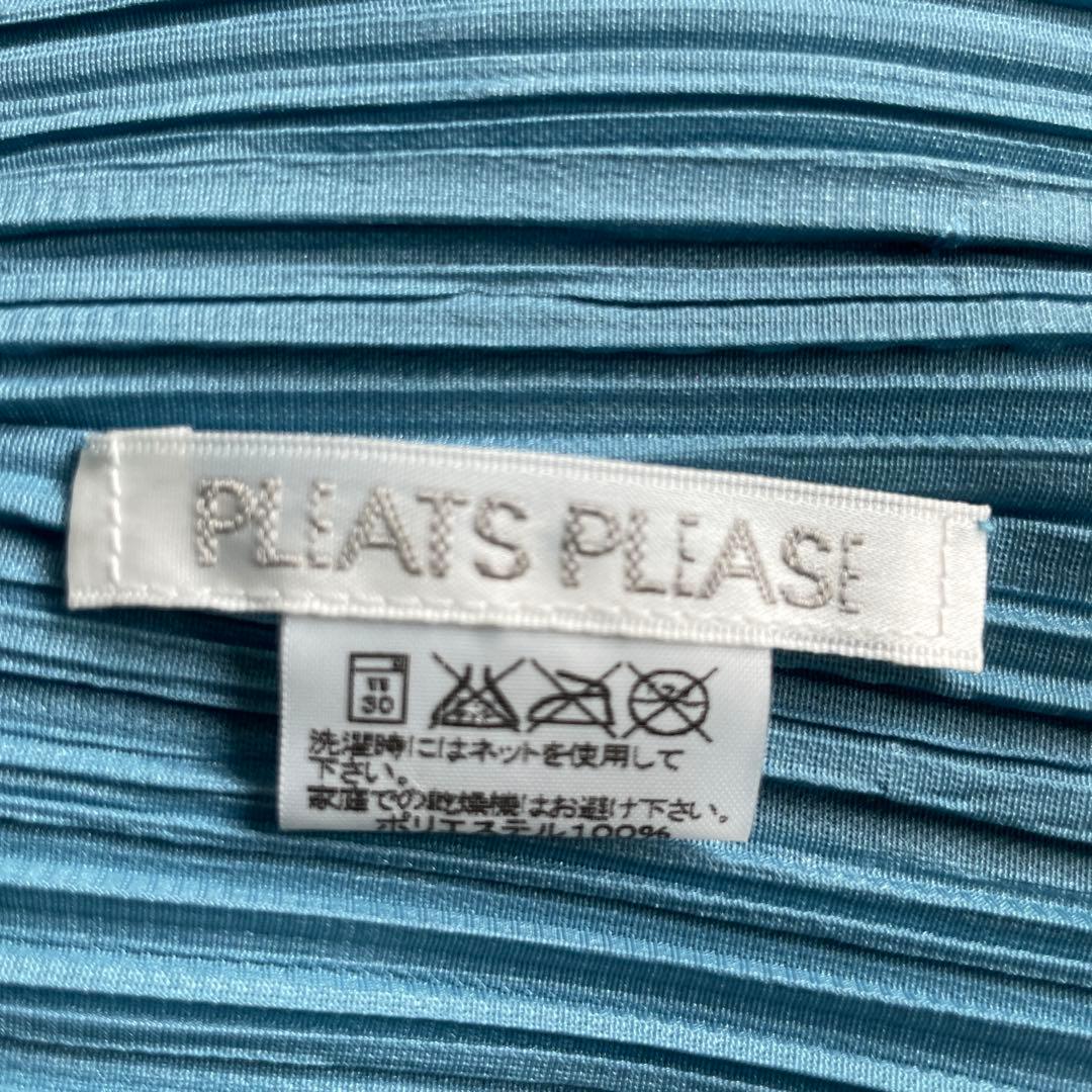イッセイミヤケ　PLEATS PLEASE ブルー サイズ4
