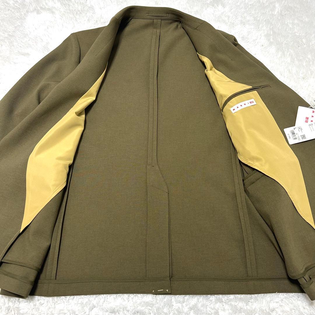 未使用✨完売品　UNIQLO×MARNI　テーラードジャケット　オリーブ　L