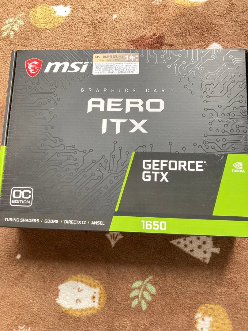 グラフィックボード・グラボ・ビデオカード MSI GeForce GTX 1650 AERO ITX OC