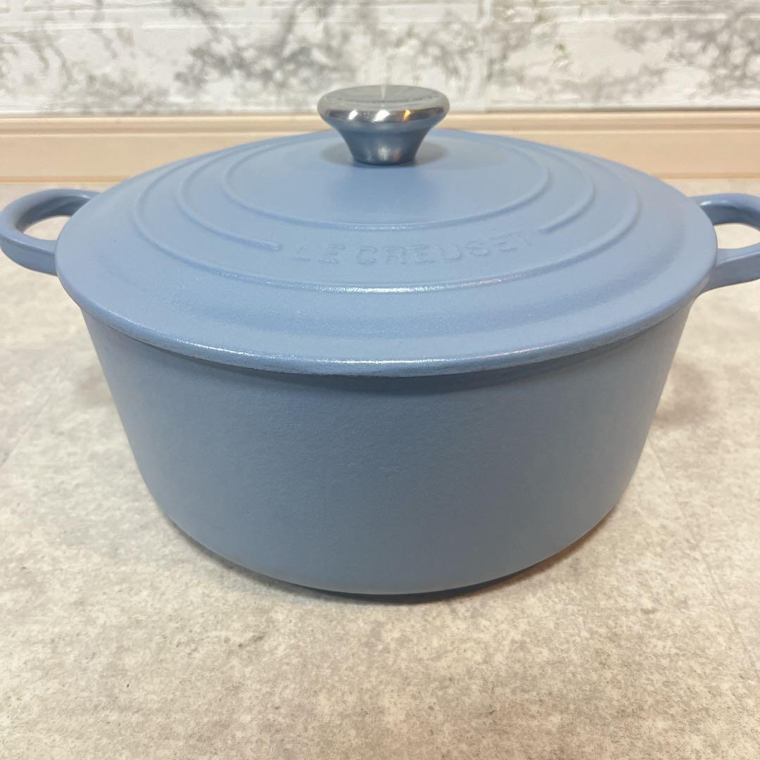 LE CREUSET ル・クルーゼ　ココット・ロンド 24cm ブルー