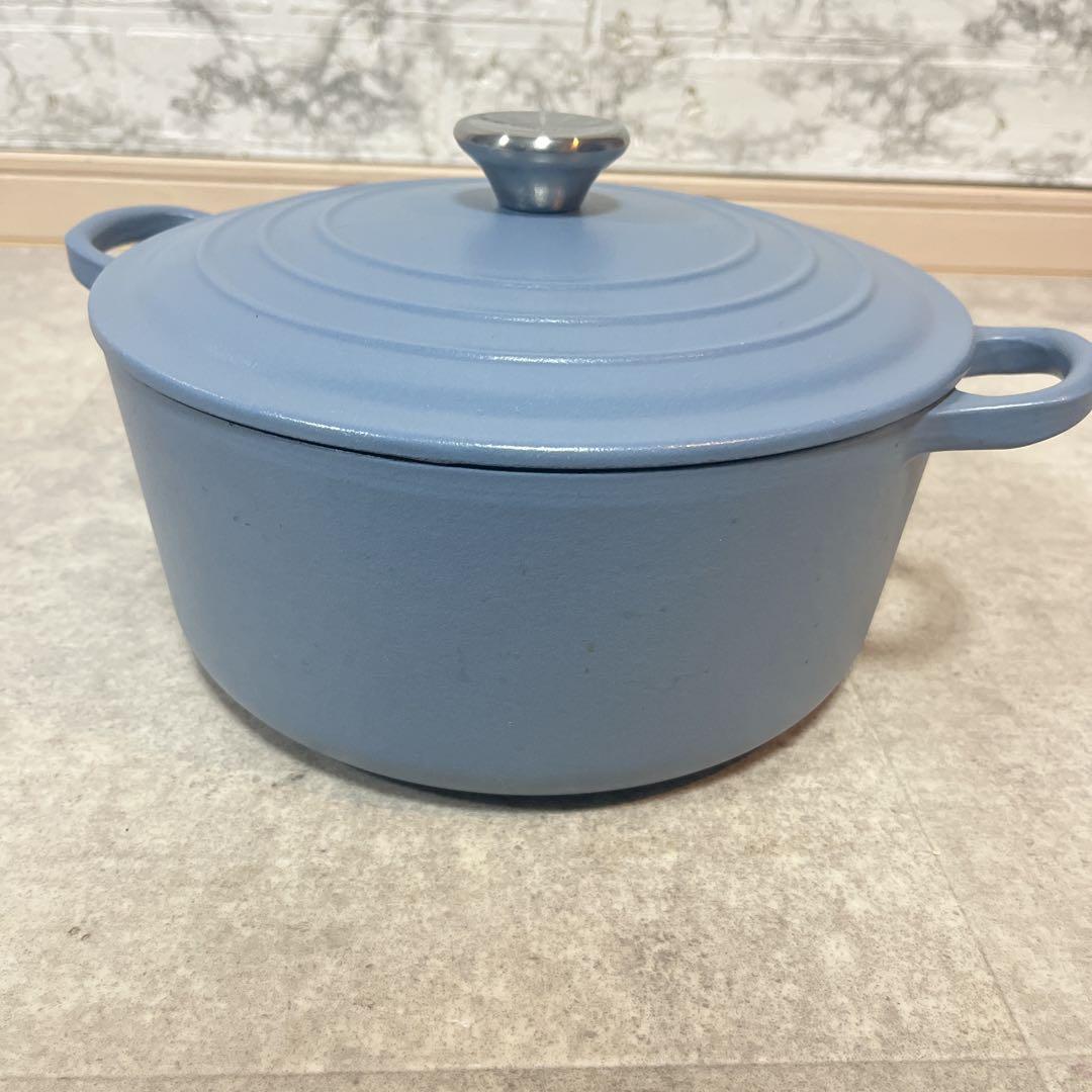 LE CREUSET ル・クルーゼ　ココット・ロンド 24cm ブルー