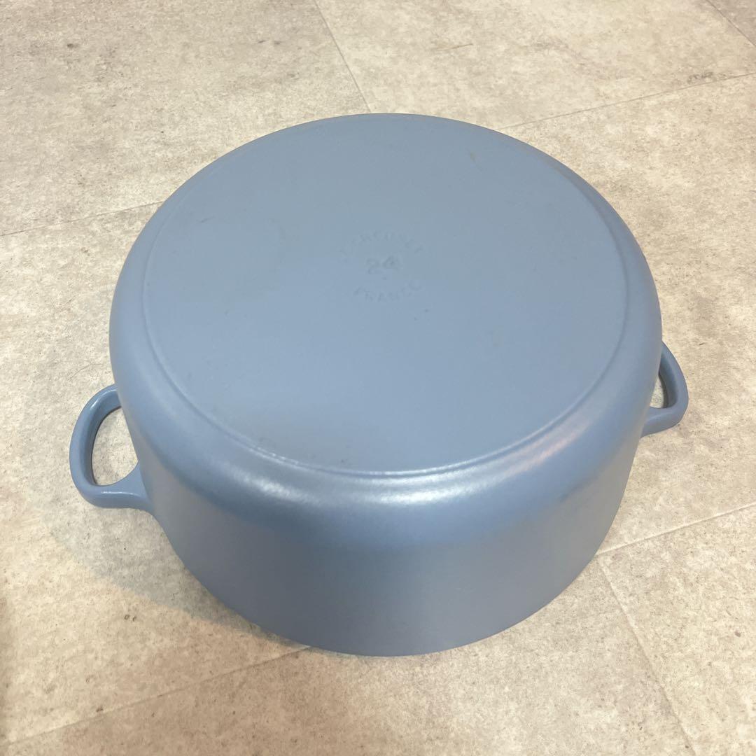 LE CREUSET ル・クルーゼ　ココット・ロンド 24cm ブルー