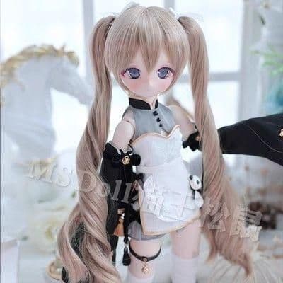 AX572 BJD 1/3 人形 ドール　用ウィッグ カツラ 耐熱 ハンドメイド