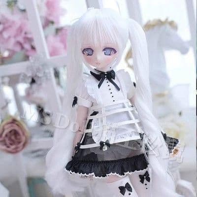 AX572 BJD 1/3 人形 ドール　用ウィッグ カツラ 耐熱 ハンドメイド