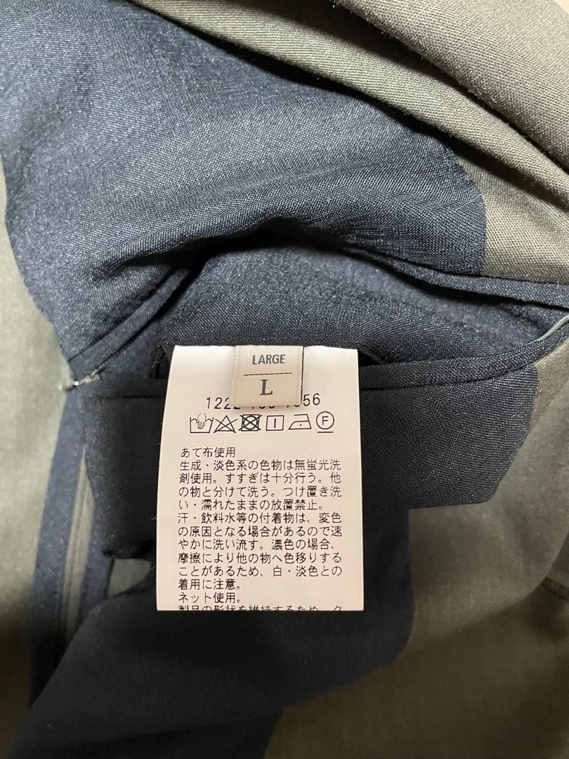 【美品】B&Y 東レ素材 セットアップ オリーブ Lサイズ 洗える/防シワ