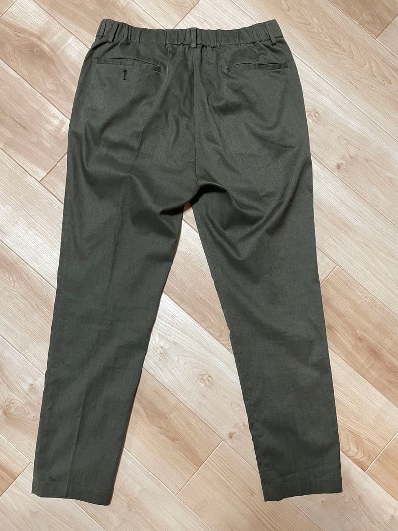 【美品】B&Y 東レ素材 セットアップ オリーブ Lサイズ 洗える/防シワ