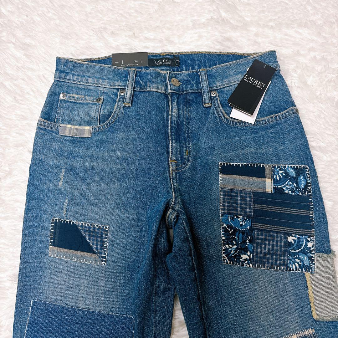 RALPH LAUREN ラルフローレン ジーンズ パッチワーク 26 新品