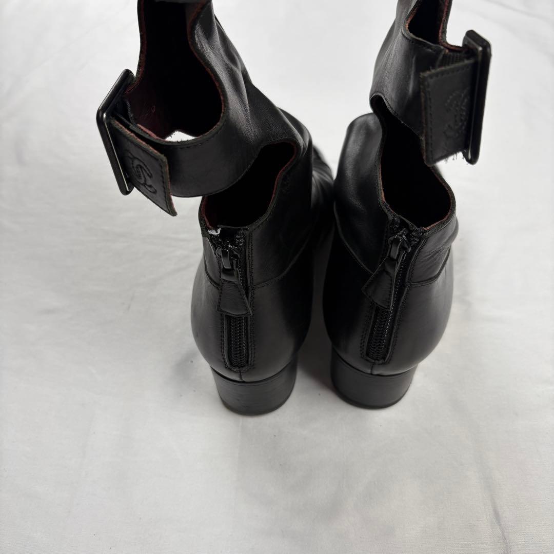靴 CHANEL Gladiator Buckle Knee High Boot