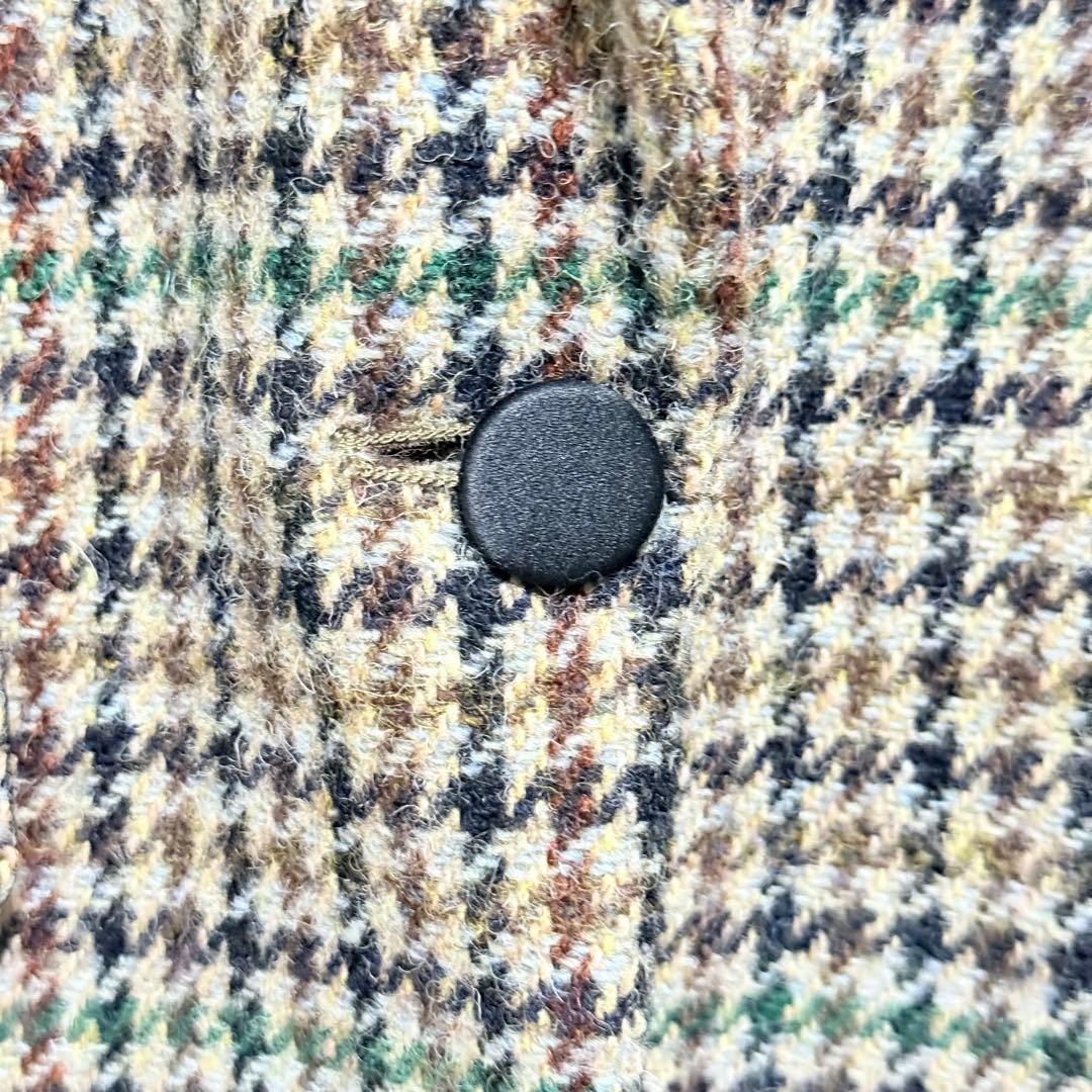 美品 MACPHEE ハリスツイード テーラードジャケット 千鳥格子 38