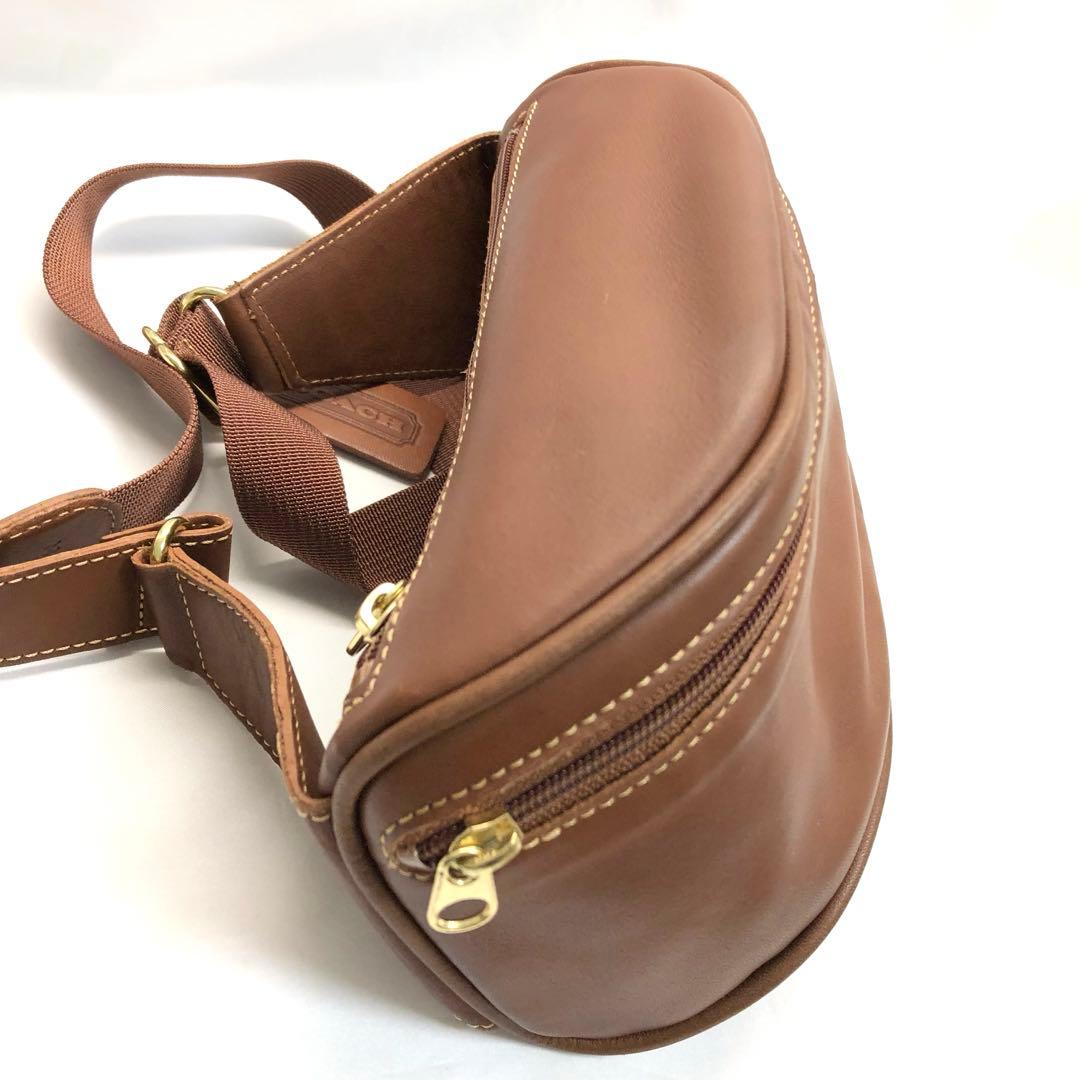 希少✨　COACH オールドコーチ　ボディバッグ　ウエストポーチ　ブラウン