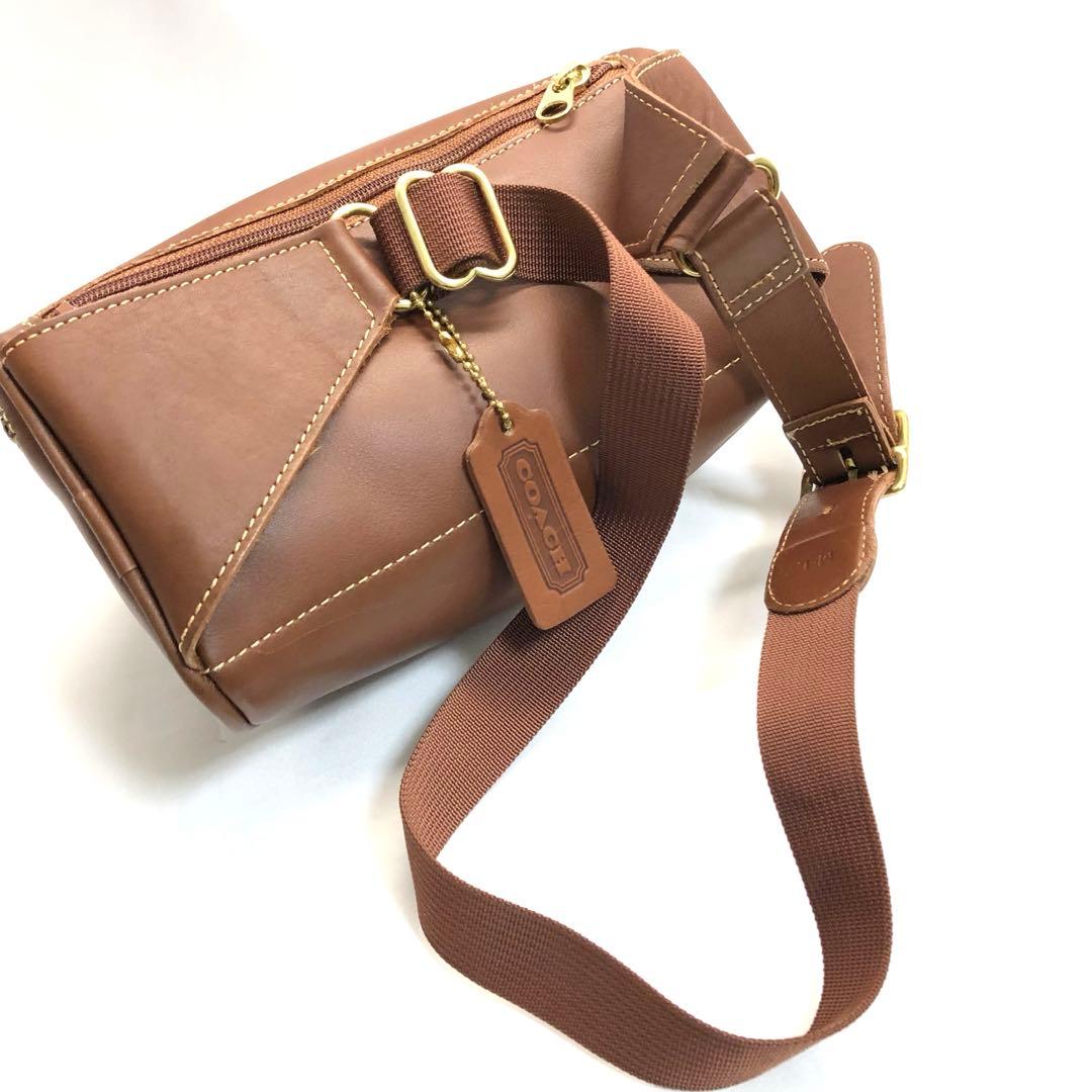 希少✨　COACH オールドコーチ　ボディバッグ　ウエストポーチ　ブラウン