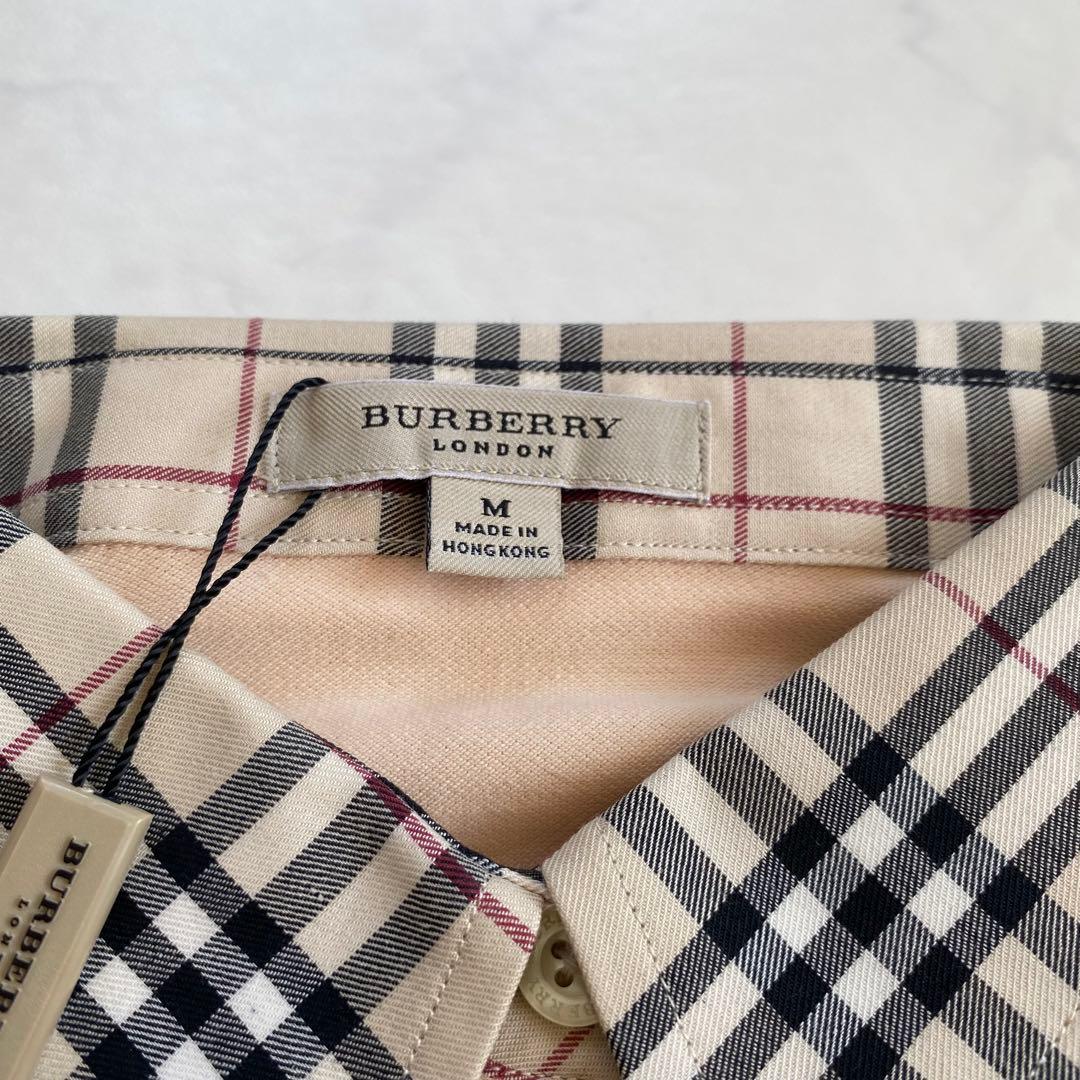 タグ付き新品★BURBERRY バーバリーロンドン ポロシャツ ノバチェック M