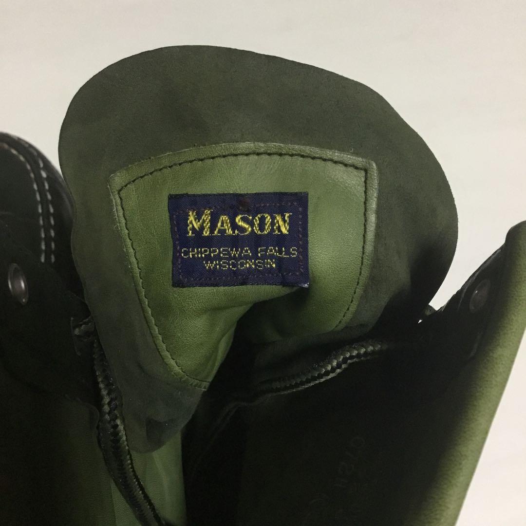 MASON モカシンブーツ　ダークグリーン　ラッセルモカシン
