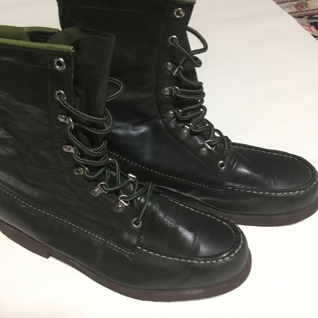 MASON モカシンブーツ　ダークグリーン　ラッセルモカシン