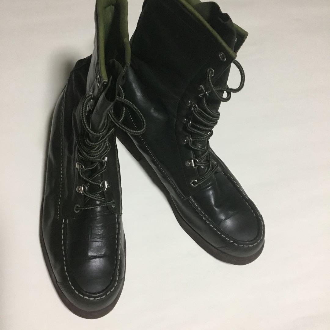 MASON モカシンブーツ　ダークグリーン　ラッセルモカシン