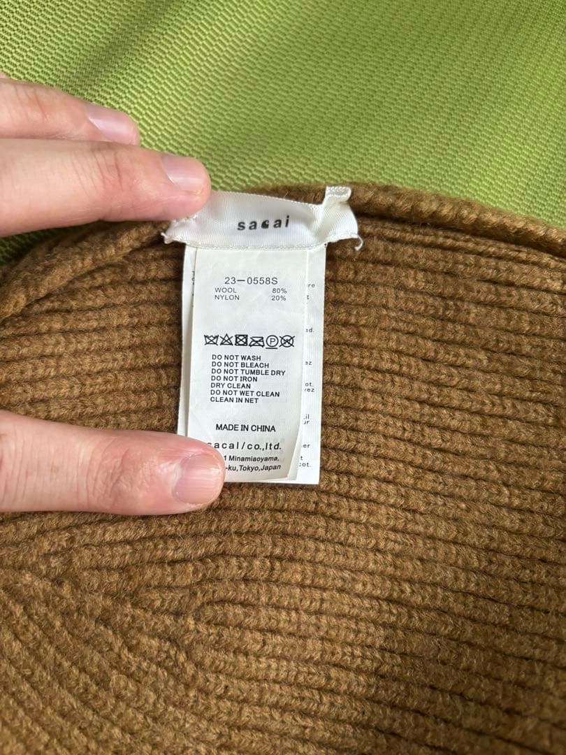 sacai carhartt ニット帽　ビーニー