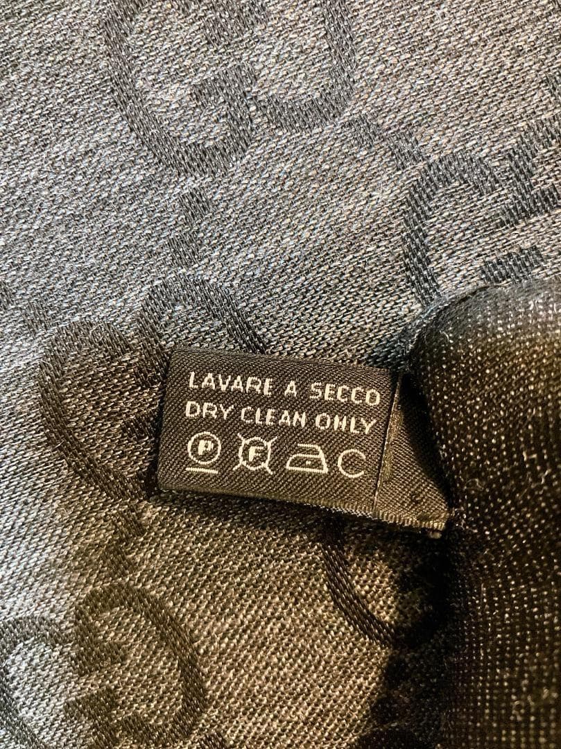 GUCCI GG柄 ウール70%×シルク30% ストール ショール マフラー