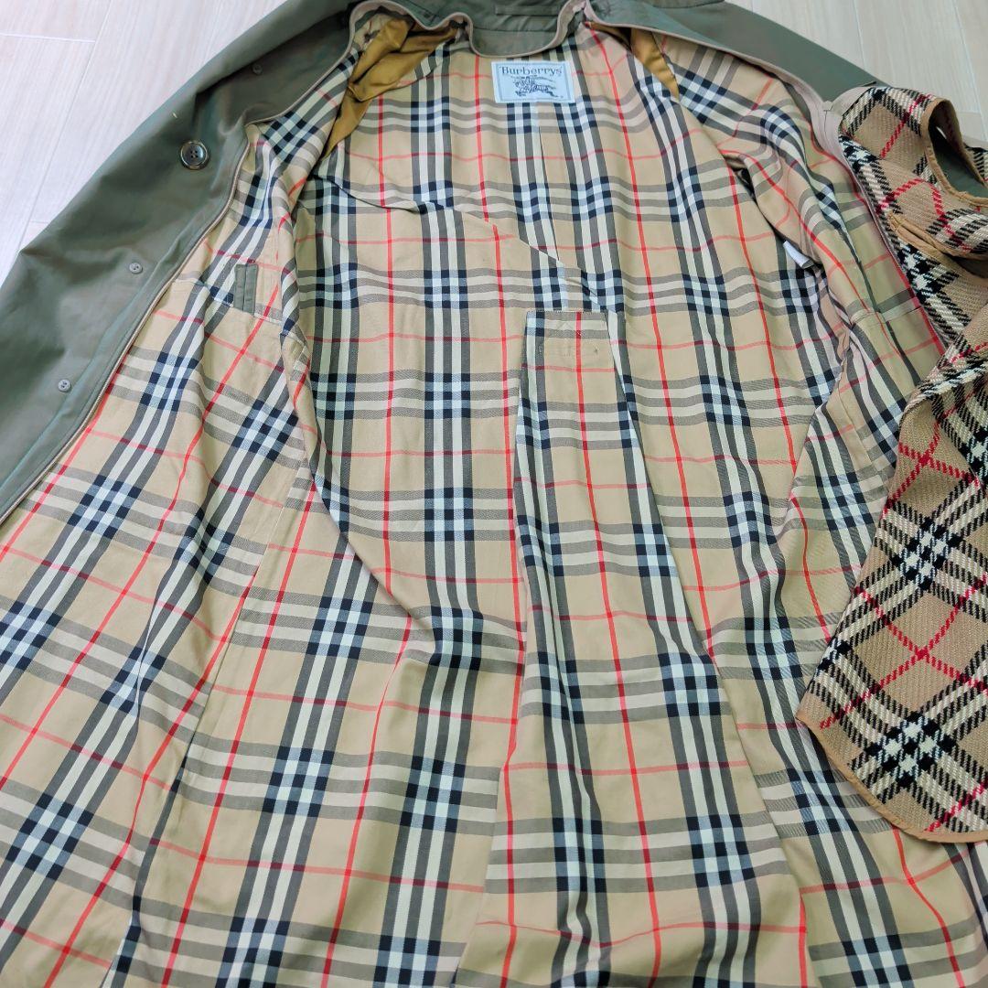 希少 美品 Burberrys バーバリー ライナー付き トレンチコート 玉虫色