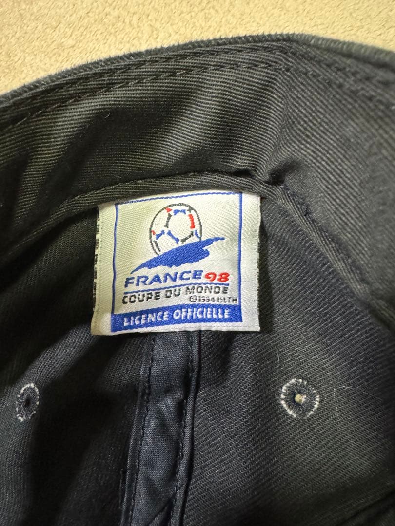 アディダス　FIFA WORLD CUP フランス98 オールド キャップ　黒